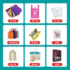Customized coated pp plastic woven bags, color-printed cartoon advertising gift bags, cotton quilt storage woven handbags details Picture